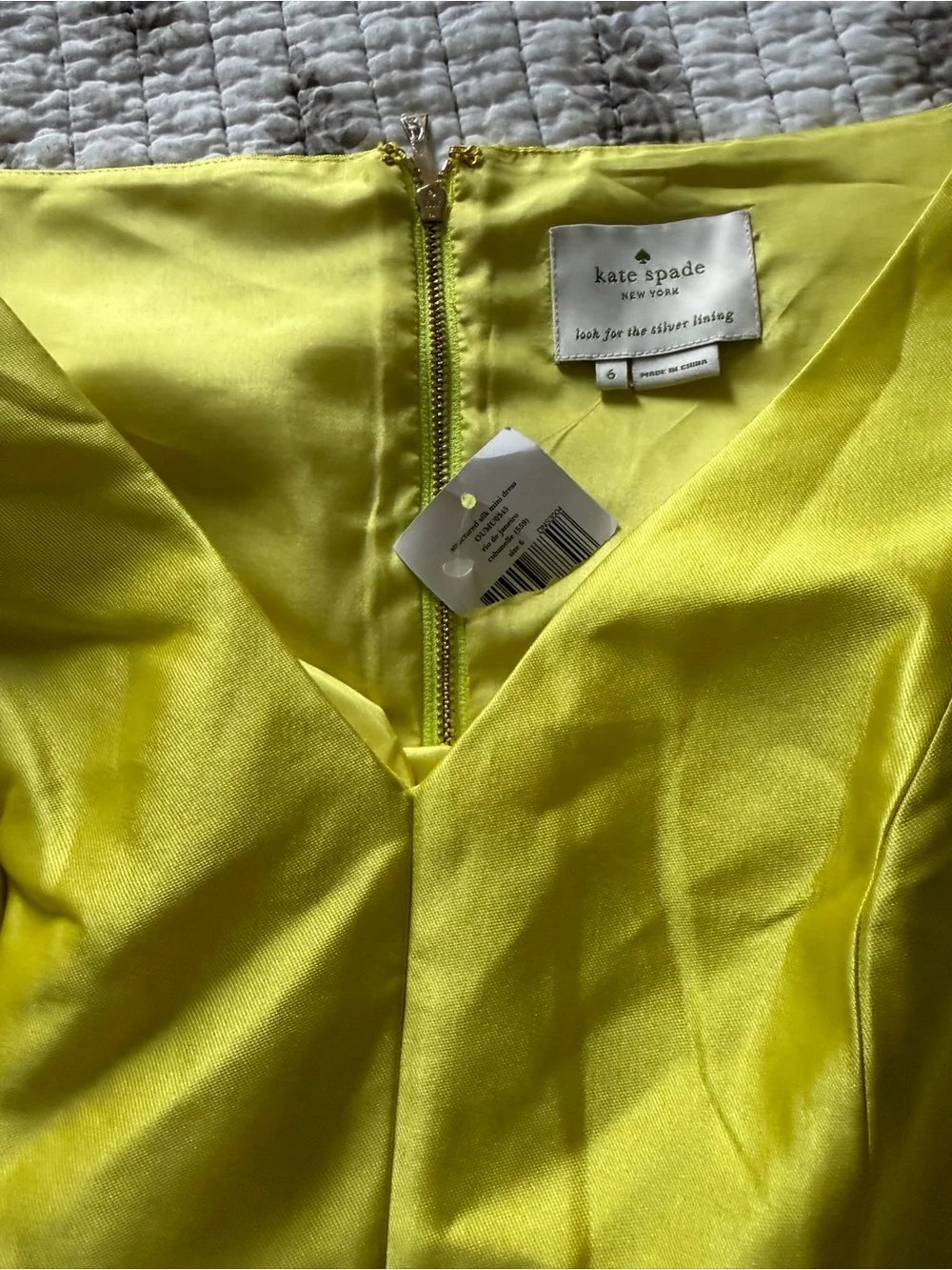 kate spade Neon Yellow Fit-and-Flare Dress